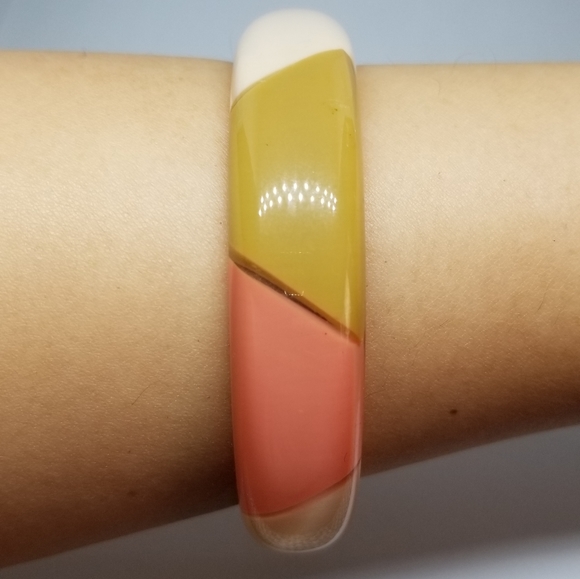 H&M Light Tan, Pink & Cream Bangle - Picture 4 of 8